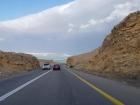 This scenic road takes cars and trucks from Jerusalem down to the lowest point on earth