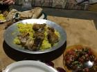 I spent an overnight trip with a Bedouin family outside of Tel Aviv, and they cooked an amazing dinner for us
