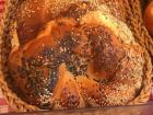 Challah bread ready to be brought home on Friday afternoon for Shabbat
