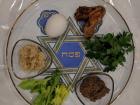 This ceremonial plate is used by Jews during Passover to hold all of the foods that represent Passover
