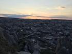 Sunset over Goreme, a small town in the Cappadocia region
