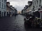 The dark gray skies over Potsdam after it had finally stopped raining