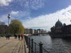 A glimpse of Berlin's TV Tower and the Spree River