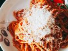 Spaghetti is one of Antonia's favorite things to eat for dinner!