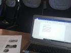 Traveling on a train is always a good place to get work done