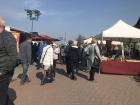 Buyers at a nearby market in Wieck