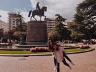 Posing in Pamplona!