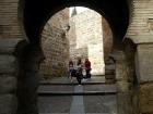 My gang and me exploring the narrow streets of Toledo