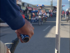 Even cycling down the street, you can encounter Songkran celebrations!