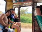Public busses are a popular form of transportation for all Thais