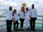 Me and my co-workers celebrating Mes de la Patria