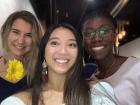 Me with my friends Nicole and Gabi on International Women's Day