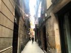 Typical residential street in Barcelona
