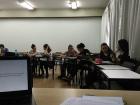 An action shot of my English students at the university