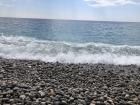 The beaches in Nice have pebbles