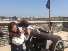 Being silly at the historic Hwaseong Fortress in Suwon