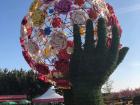 A sculpture at the annual Tulip Festival