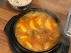 Sundubu jjigae (spicy soft tofu stew)