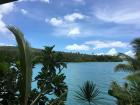 The beautiful blue water of Samoa
