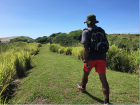 Our tour guide leading the way through the hills to the sand dunes