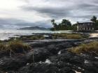 At the beach on my first day in Samoa