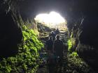 Lava tubes like this one are formed naturally by flowing lava that moves beneath the hardened surface of a lava flow