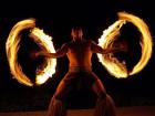 A fire dance during fiafia night at the Traditions Resort!