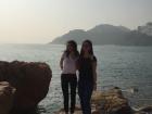 A friend and I had to take a double decker to get to this beautiful coastline at Repulse Bay!