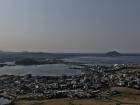 The view of town from Seongsan Ilchulbong