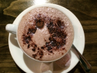 Hot chocolate always comes with two marshmallows 