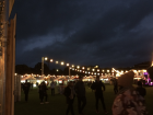 Lanterns light up the night market