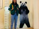 Fun Fact #5: I'm taller than Panda Mei and am 6 feet tall!
