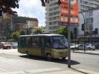 One of the "micros," or buses, in Valparaiso