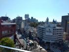 This is the view from the six-story shopping mall in the Harajuku shopping district just outside of central Tokyo