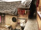 Many houses are made of mud bricks, which keep the house warm in winter and cool in the summer