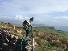 Many trails in Ireland go through sheep pastures, so you have to use these ladders to go over fences without letting the sheep escape