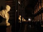 The busts at Trinity College Library