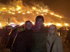 At the Fire Festival on Jeju Island with my friends