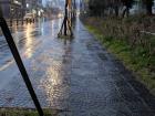 The walk home from my friend's coffee shop yesterday was rainy!