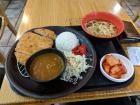 At the airport on Jeju island, my meal of fried pork cutlet and curry cost me $8
