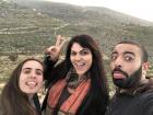 Being silly with friends as we explore the beautiful sights of villages around Ramallah