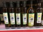 Locally sourced and fresh olive oil sold in the supermarket after this year's olive harvesting season