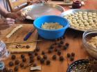 Partaking in a holiday tradition of making date-filled maamoul cookies for the end of Ramadan with my Palestinian mom