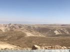Driving to Jericho from Ramallah while descending the mountainous terrain of the Judean Desert 