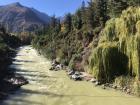 A Chilean river rushing out of the mountains on it's way to the sea