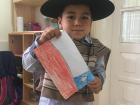 This is Martina's classmate Santiago wearing a traditional Chilean outfit (called a huaso, or chilean cowboy) for multicultural day