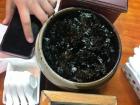 Dried seaweed on the table can be put in the stew or in rice