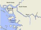 Part of the Han River flows into the Yellow Sea and part of it flows into North Korea