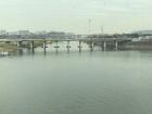 The view riding across the Han River on a train