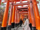 Me, posing in the gates of the Fushimi Inari Shrine